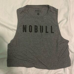 Nobull size medium crop tank. Color gray.